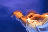 rolling back the sleeves